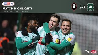 Highlights  Salford City 23 Plymouth Argyle [upl. by Hollah932]