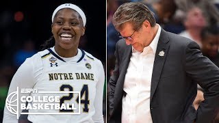 Notre Dame defeats UConn once again in the Women’s Final Four  NCAA Tournament Highlights [upl. by Ahtnicaj]