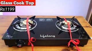 Lifelong LLGS10 Glass Top 2 Burner Gas Stove Unboxing  Review  BR Tech Films [upl. by Barbaraanne]