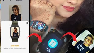 How to change Smartwatch Wallpaper Fastrack bolt Smartwatch face changing easy add my own picture [upl. by Onitnerolf]