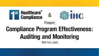 Compliance Program Effectiveness Auditing and Monitoring [upl. by Nilauqcaj]