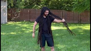 13Year Neglect Freeform Dreadlock Update [upl. by Anairam]