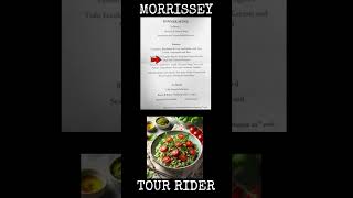 MORRISSEY Tour Rider 17 Morrisseys Dinner Menu [upl. by Linder403]