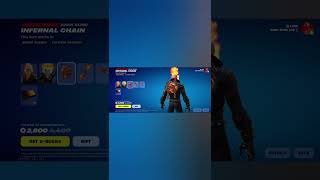 Fortnite Item Shop Today Ghost Rider Bundle with Infernal Chain Back Bling [upl. by Bullard697]