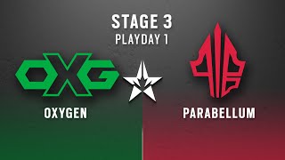 Oxygen vs Parabellum  North American League 2022  Stage 3  Playday 1 [upl. by Ynolem]