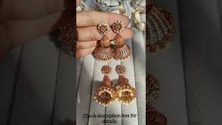 Jhumka design earrings artificial jewellery 💗 [upl. by Ennahtur]