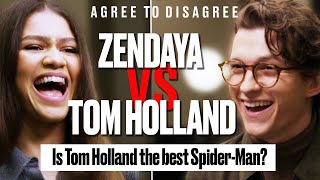 Tom Holland and Zendaya Argue Over The Internets Biggest Debates  Agree To Disagree  ladbiblestories [upl. by Eelyrag]