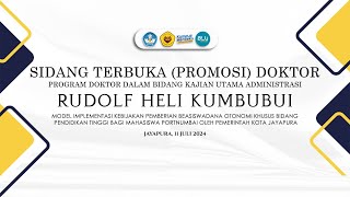 Promosi Doktor Saudara Rudolf Heli Kumbubui [upl. by Noedig]