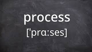 PROCESS Pronunciation in American English [upl. by Nybbor]