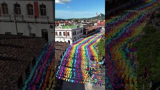 CENTRO DE MISANTLA VERACRUZ Decoración De Las Tradicionales Fiestas De Todos Santos dronevideo [upl. by Ahcsrop]