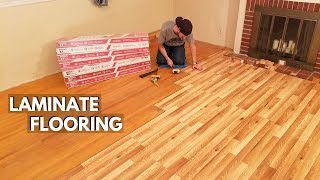 How to install Laminate flooring  Beginner basics [upl. by Stalder]