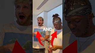 Logan Pauls and Ksis reaction was insane🤣shorts [upl. by Dwinnell]