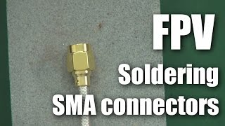 FPV Soldering SMA connectors to RG402 coax [upl. by Yetnom]