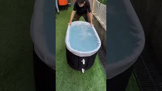 You Wont Believe the DUAL FUNCTION of This Sauna Pod coldplunge outdoors pool sauna icebath [upl. by Aggy527]