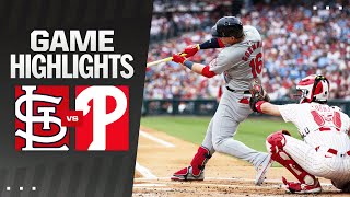 Cardinals vs Phillies Game Highlights 6224  MLB Highlights [upl. by Rollet]