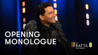 David Tennants hilarious opening monologue  EE BAFTA Film Awards 2024 [upl. by Aniuqal]