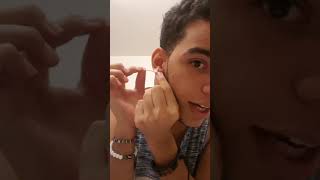 Como cuidarlimpiar sencillamente un piercingperforacion en la oreja [upl. by Vasilis]