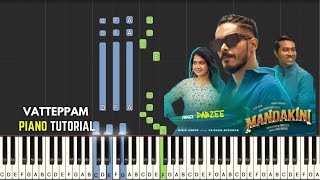 Vatteppam  Mandakini Song Piano Tutorial  Dabzee [upl. by Akinet742]