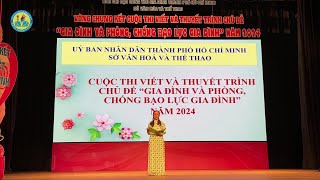 VÒNG CHUNG KẾT CUỘC THI VIẾT VÀ THUYẾT TRÌNH quotGIA ĐÌNH VÀ PHÒNG CHỐNG BẠO LỰC GIA ĐÌNH 2024quot  TTV [upl. by Florance367]