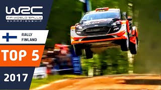 WRC Rally Finland 2017  Top 5 Highlights [upl. by Paolo]