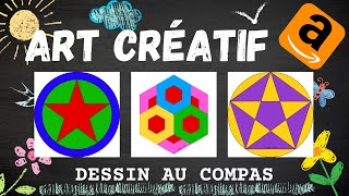 📕 Livre Art Créatif au Compas dessin au compas rosace mandala [upl. by Lang]