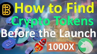 How to Find Crypto Tokens before The Launch  Get Upcoming Crypto Project  1000X Crypto Coins [upl. by Llener]