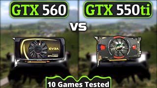 GTX 560 vs GTX 550 Ti  10 Games Tested [upl. by Easton]