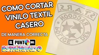 COMO ESTAMPAR VINILO TEXTIL CASERO DE MANERA 100 CORRECTA [upl. by Aihsital616]