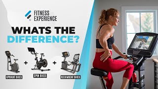 Whats the difference Spin Bikes Recumbent Bikes and Upright Bikes [upl. by Iinden315]