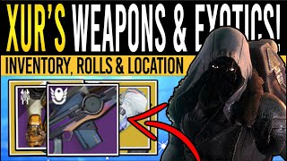 Destiny 2 XURS NEW WEAPONS amp ARMOR 29th December Xur Inventory  Rare Loot Armor amp Location [upl. by Ajak444]