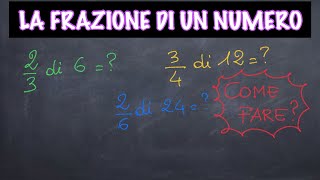 LA FRAZIONE DI UN NUMERO Come si calcola Come spiegare ai bambini [upl. by Enaile]