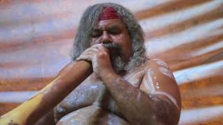 Traditional Didgeridoo Rhythms by Lewis Burns Aboriginal Australian Artist [upl. by Ylrebmik]