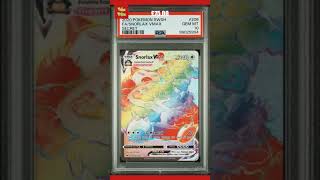 NEW LISTINGPSA 10 Pokemon Card Snorlax VMAX Rainbow Rare 206202 Sword amp Shield FA 2020 [upl. by Ahsatniuq]