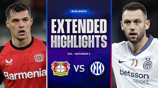 Bayer Leverkusen vs Inter Extended Highlights  UCL League Phase MD 6  CBS Sports Golazo [upl. by Crofton]