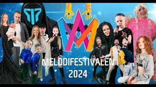 Grunselius tolkningar finalen Melodifestivalen 2024 [upl. by Rehtae]