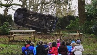 Too much Shocking speeding advert shows children getting crushed by car [upl. by Ermeena]