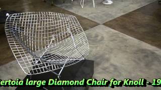 the595projectcom  Bertoia Large Diamond Chair [upl. by Ahserkal]