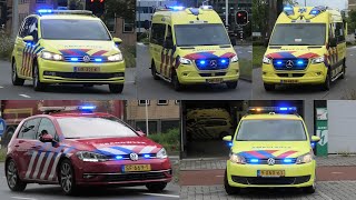 Brandweer Rijopleiding Ambulances en Verpleegkundig Specialist met spoed in Leiden [upl. by Atoiyanap]