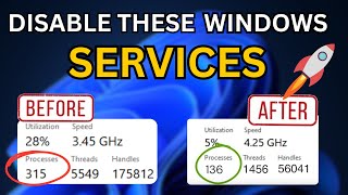 Disable THESE 11 Windows SERVICES Right Now You Dont Need Speed Up Windows Performance [upl. by Liss]