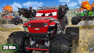 Monster Trucks  Epic Death Racing amp Crashes Video Best of Monster Car Stunts amp Crashes Compilation [upl. by Nnylylloh]