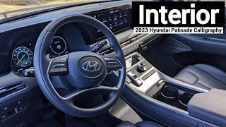 2023 Hyundai Palisade Calligraphy Interior  Detailed Walkthrough [upl. by Chloris]