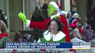 2024 Raleigh Christmas Parade draws crowd of thousands [upl. by Arand]