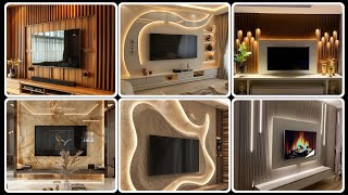 Tv unit amp LCD Panel wall decor ideas  LCD screen panel Sleek and Chic Tv wall panel Modern look [upl. by Landes]