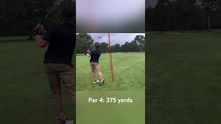 Playing the par 4 8th at Swan Lake Manorville Long Island NY golf par4 golfswing [upl. by Dnomad]