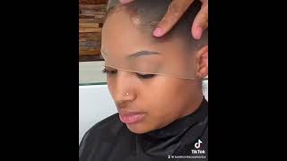 How to Install a Frontal Lace Wig on Low Hairlines [upl. by Billi898]