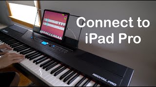 Connect a Digital Piano to iPad Pro to Learn with Simply Piano [upl. by Htenywg]