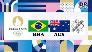 BRASIL X AUSTRÁLIA  AO VIVO COM IMAGENS  OLIMPÍADAS PARÍS 2024  VÔLEI DE PRAIA FEMININO SEMIFINAL [upl. by Hardy]