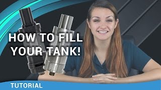 Beginner Vaper Tutorial How to Fill a Vape Tank  ecsupplyinccom [upl. by Eimareg172]