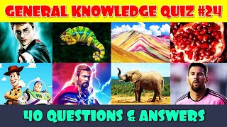 General Knowledge Trivia Quiz Part 24 [upl. by Arammahs]