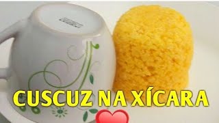 CUSCUZ NA XÍCARA DE MICROONDAS 😋😋👏👏😉😉 cuscuz cuscuznordestino [upl. by Emmer514]